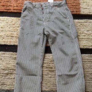 Hey Gang Hickory Stripe Painter Pant NWT